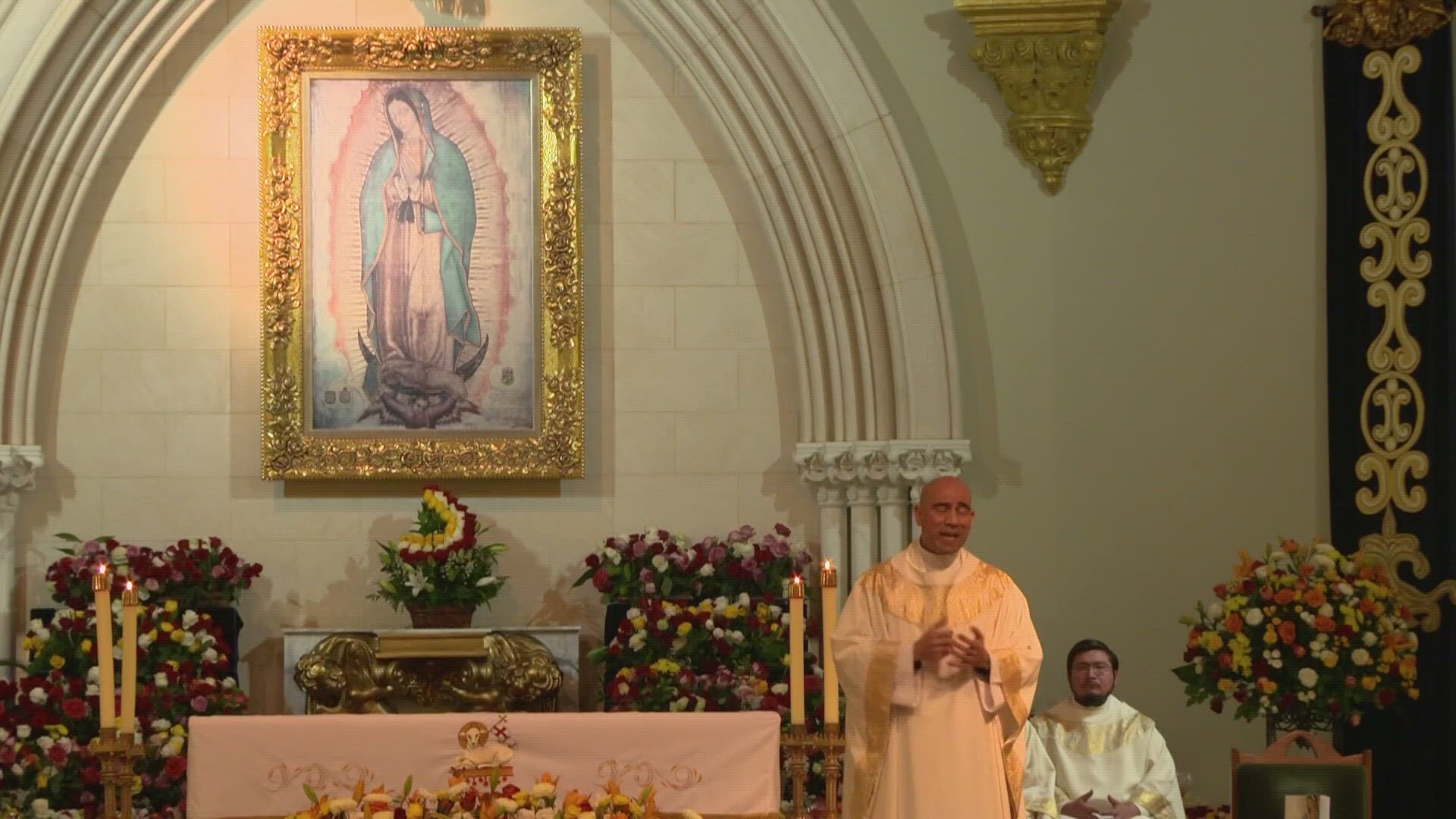"Through her presence she brings forth justice and peace in the world, Bishop Burns told WFAA.