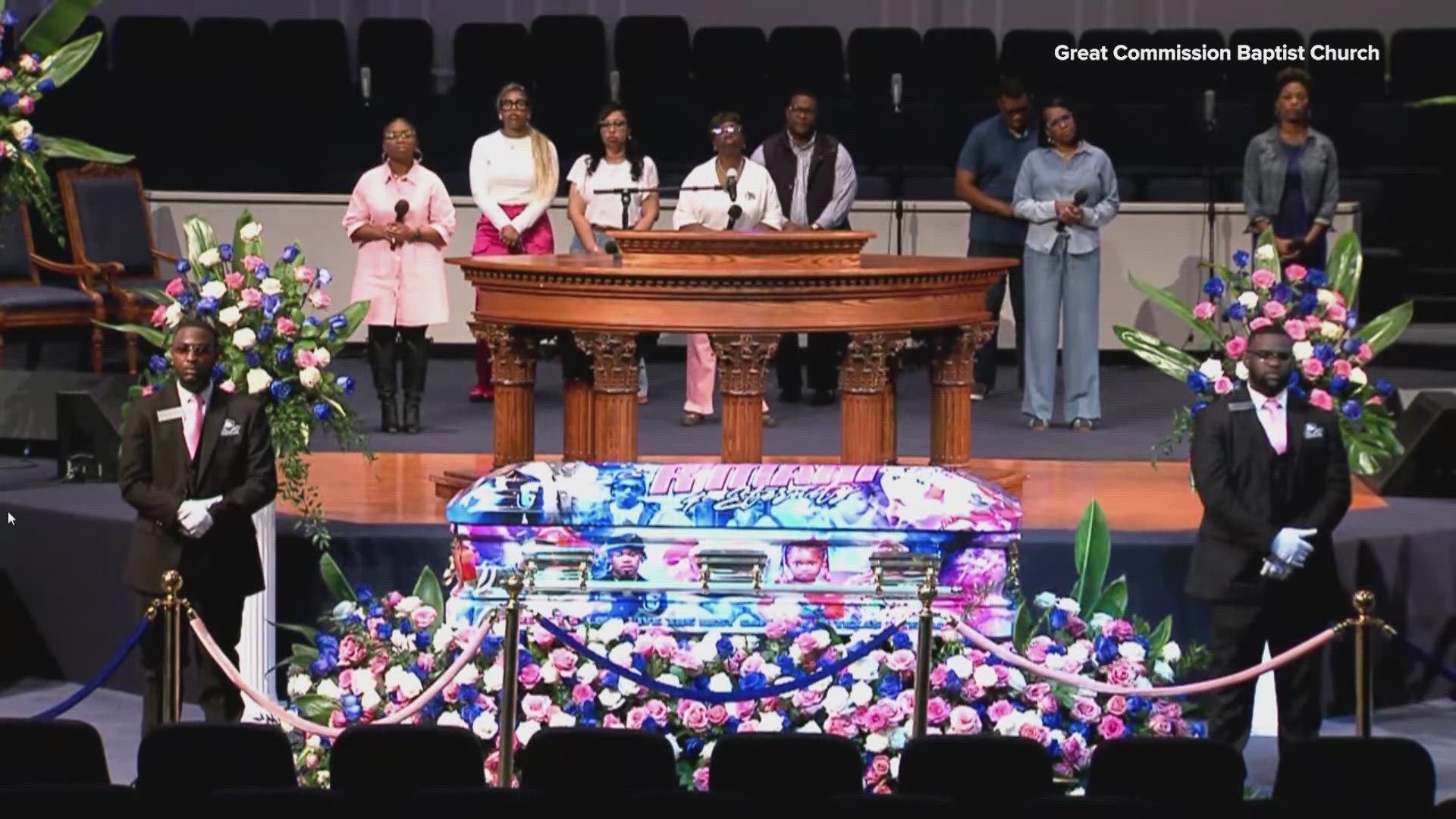 Funeral services for Ronnie Sibley and his daughter R'mani are being held in Fort Worth. 