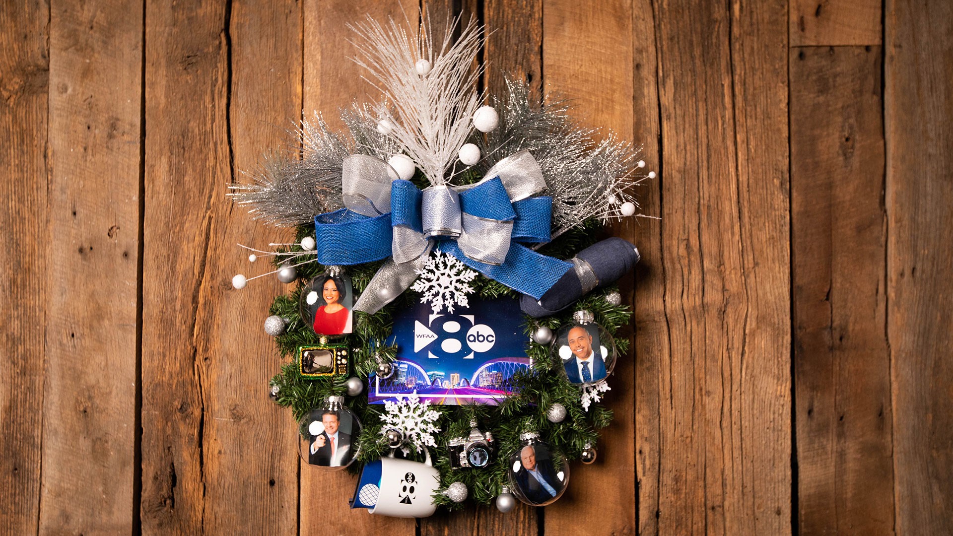 Bid on one-of-a-kind-wreaths to benefit WFAA's Santa's Helpers and North Texas children.