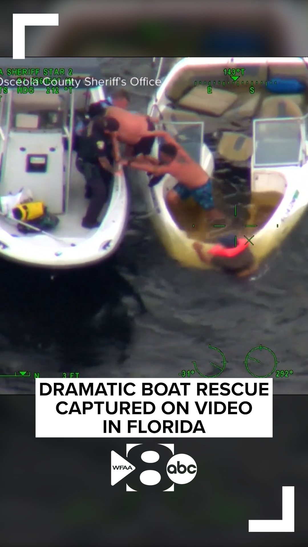 Dramatic boat rescue captured on video in Florida | wfaa.com