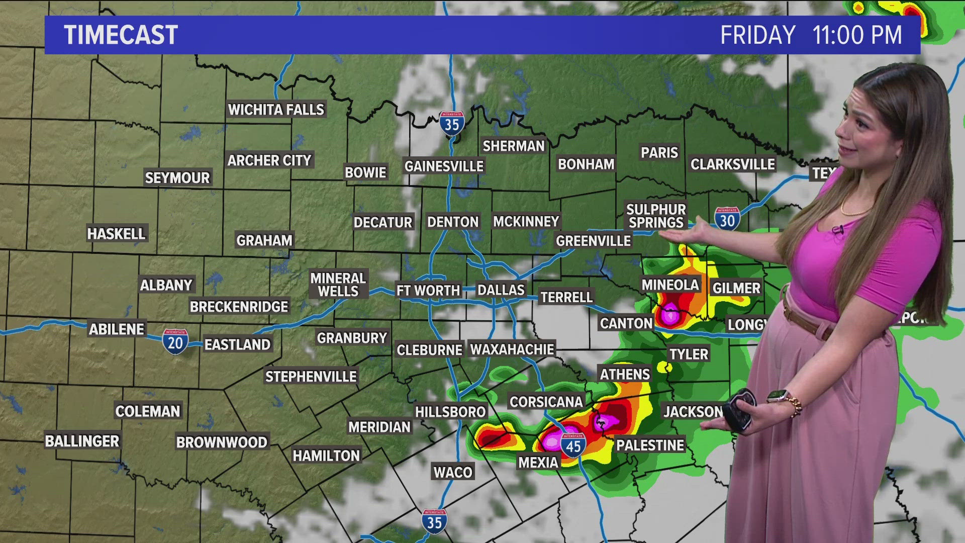 Warm temps and rain chances remain in the forecast this weekend.