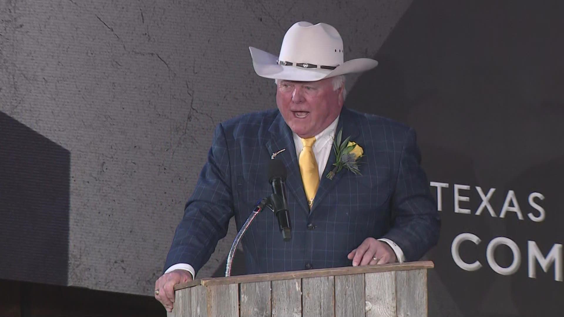 Miller was sworn in at the Fort Worth Stockyards.