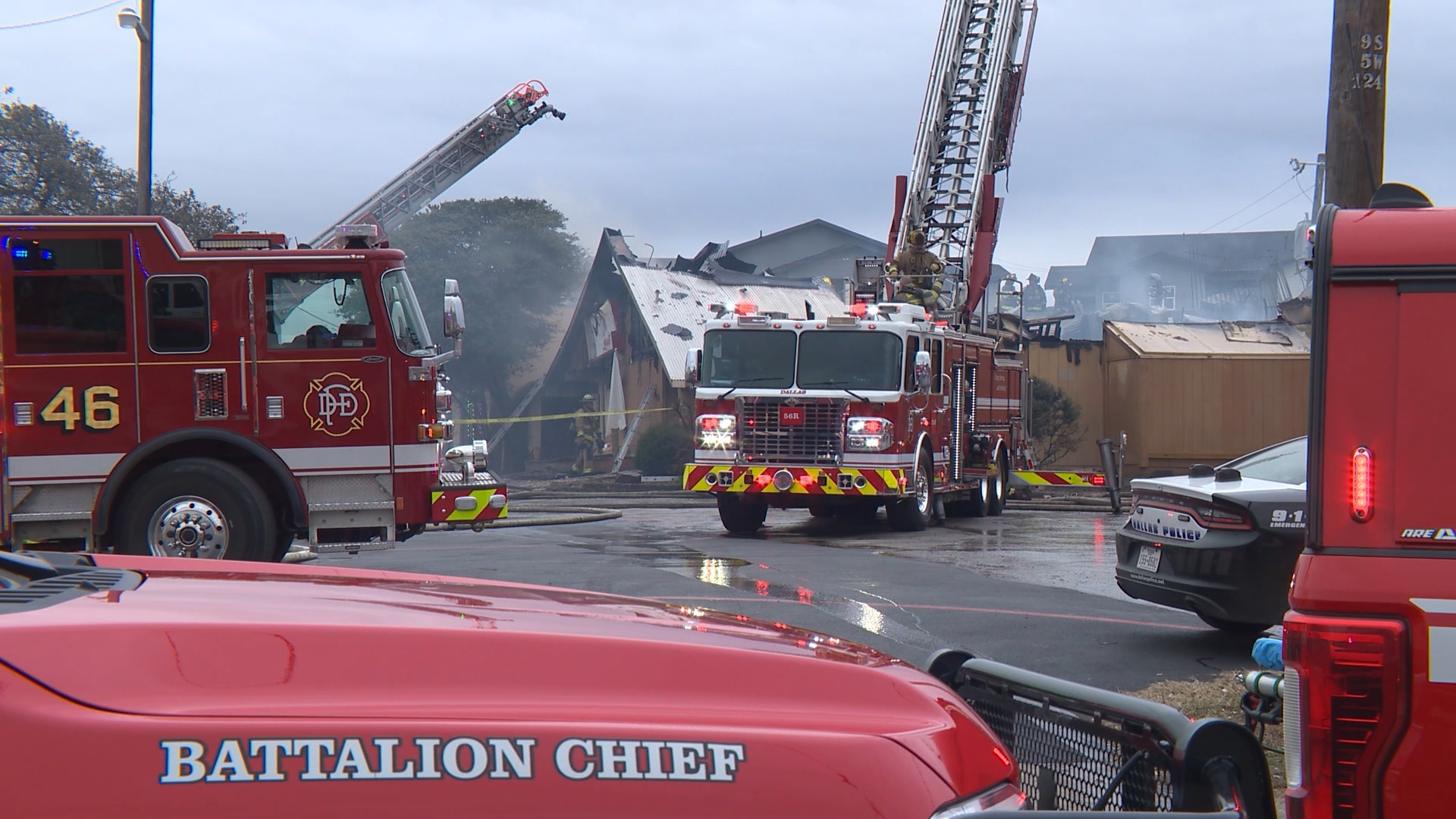 Vacant business fire draws 40 Dallas firefighters in two-alarm response ...