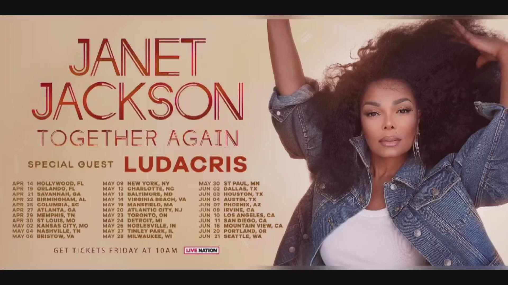 Janet Jackson announces North American tour dates