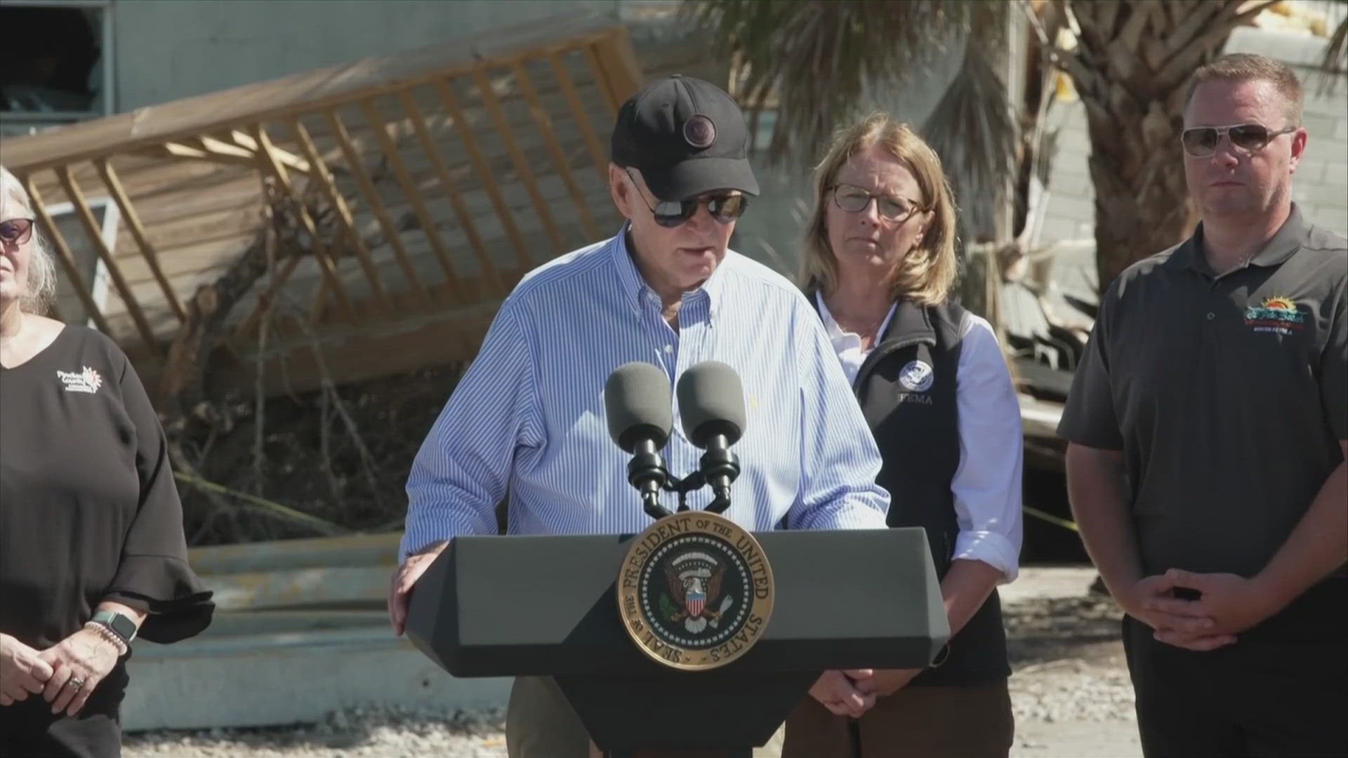 Biden also announced energy projects that could help some of the victims.