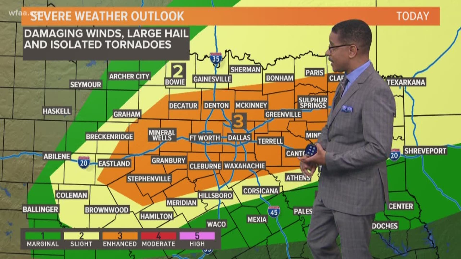 DFW Weather: Strong to severe storms possible through Wednesday evening for June 19, 2019