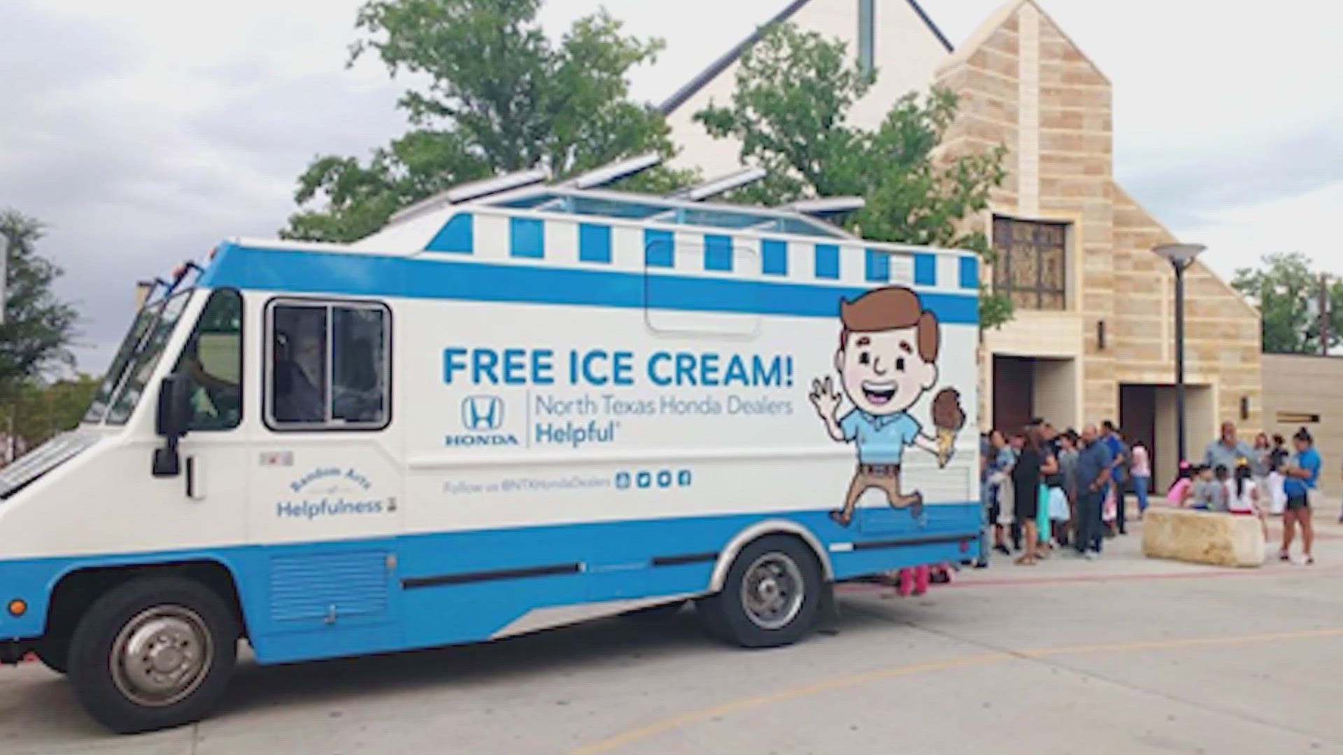 Dealers will give out free ice cream between Wednesday, Aug. 2, to Saturday, Aug. 5.