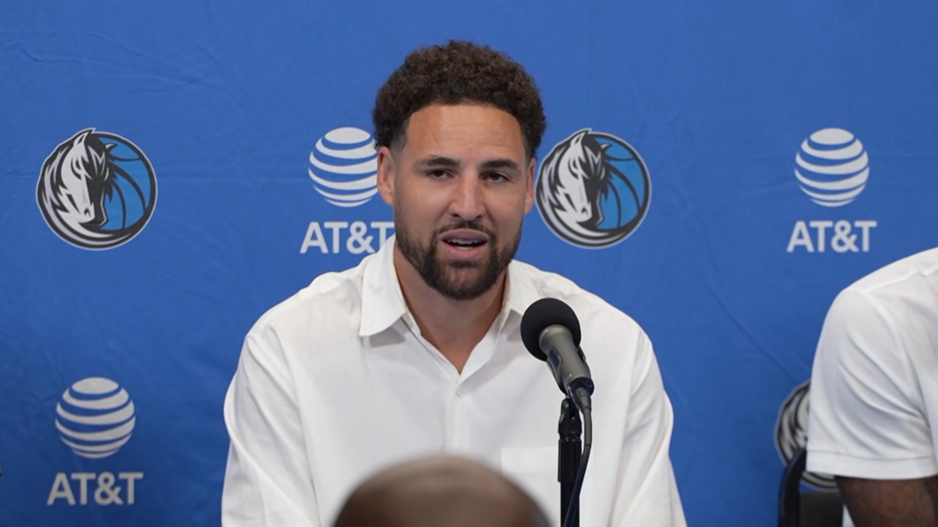 The Dallas Mavericks introduced their newly signed players, including Klay Thompson, on July 9, 2024.