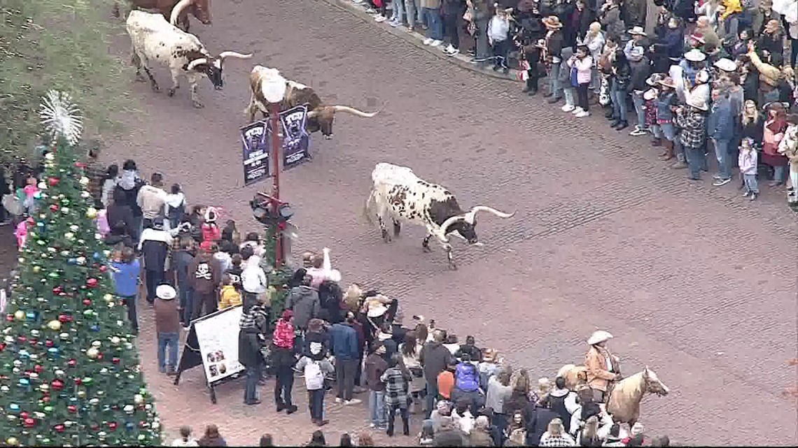 Fort Worth Stockyards break out Christmas festivities