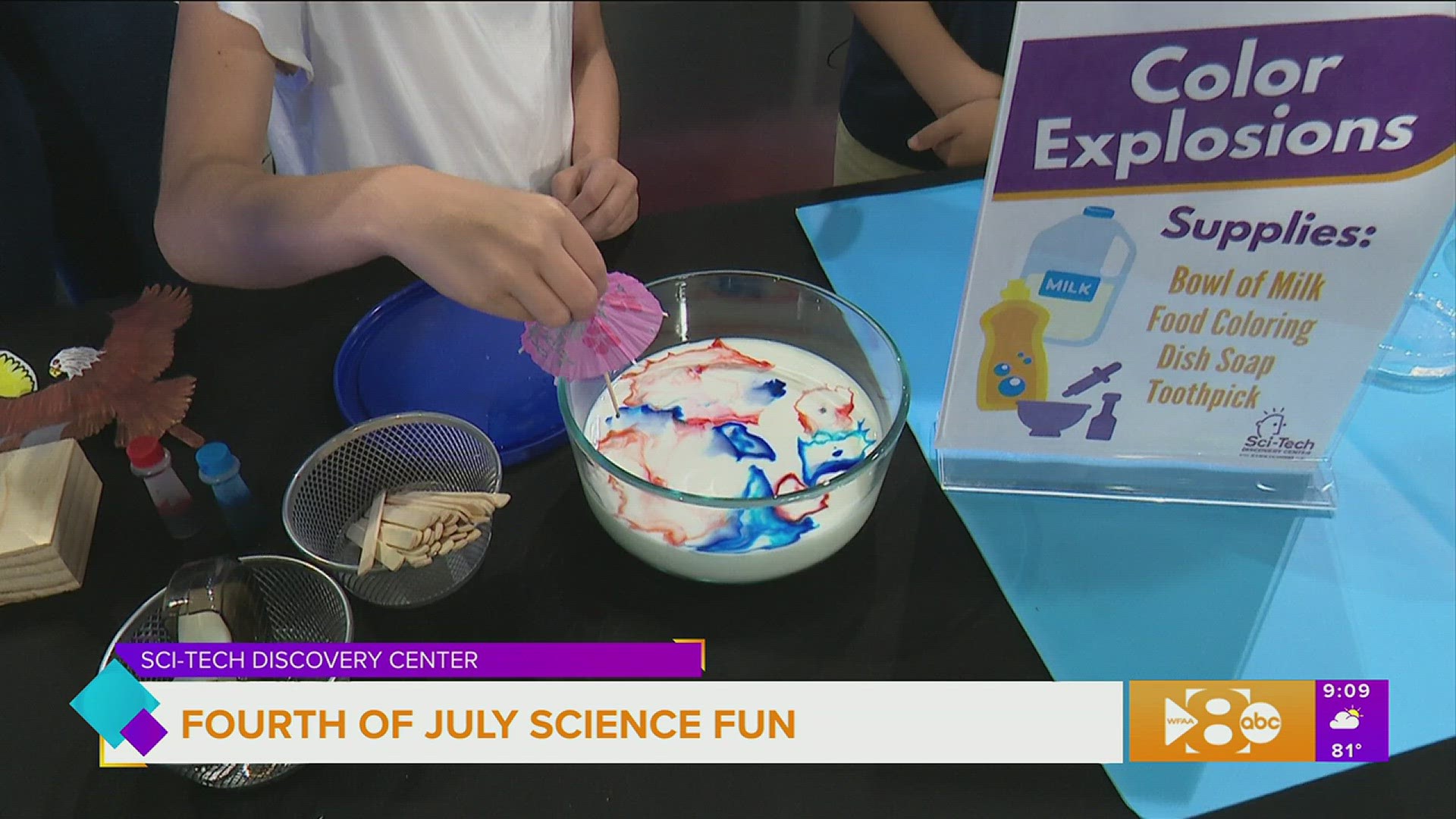 Sci-Tech Discovery Center joined us in studio with some Fourth of July fun that will have your kids seeing stars and stripes!