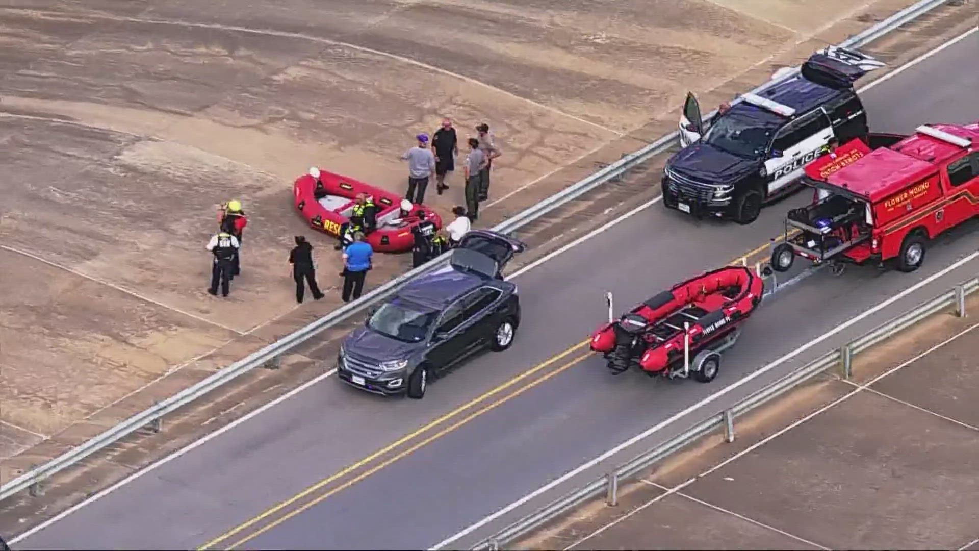 Grapevine PD said once crews recovered the body from the water, they “discovered signs of trauma inconsistent with drowning.”