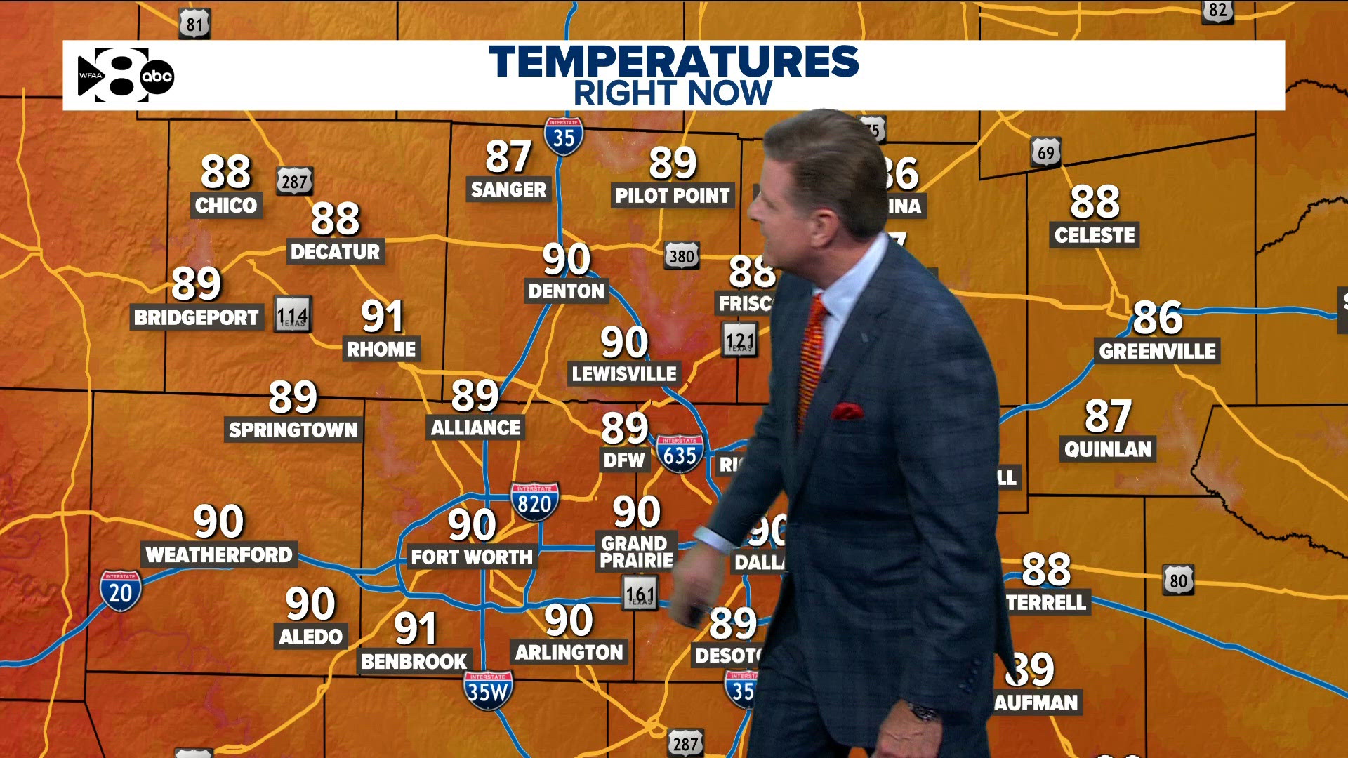 DFW Weather: Above-normal temperatures tonight and tomorrow, cooler ...