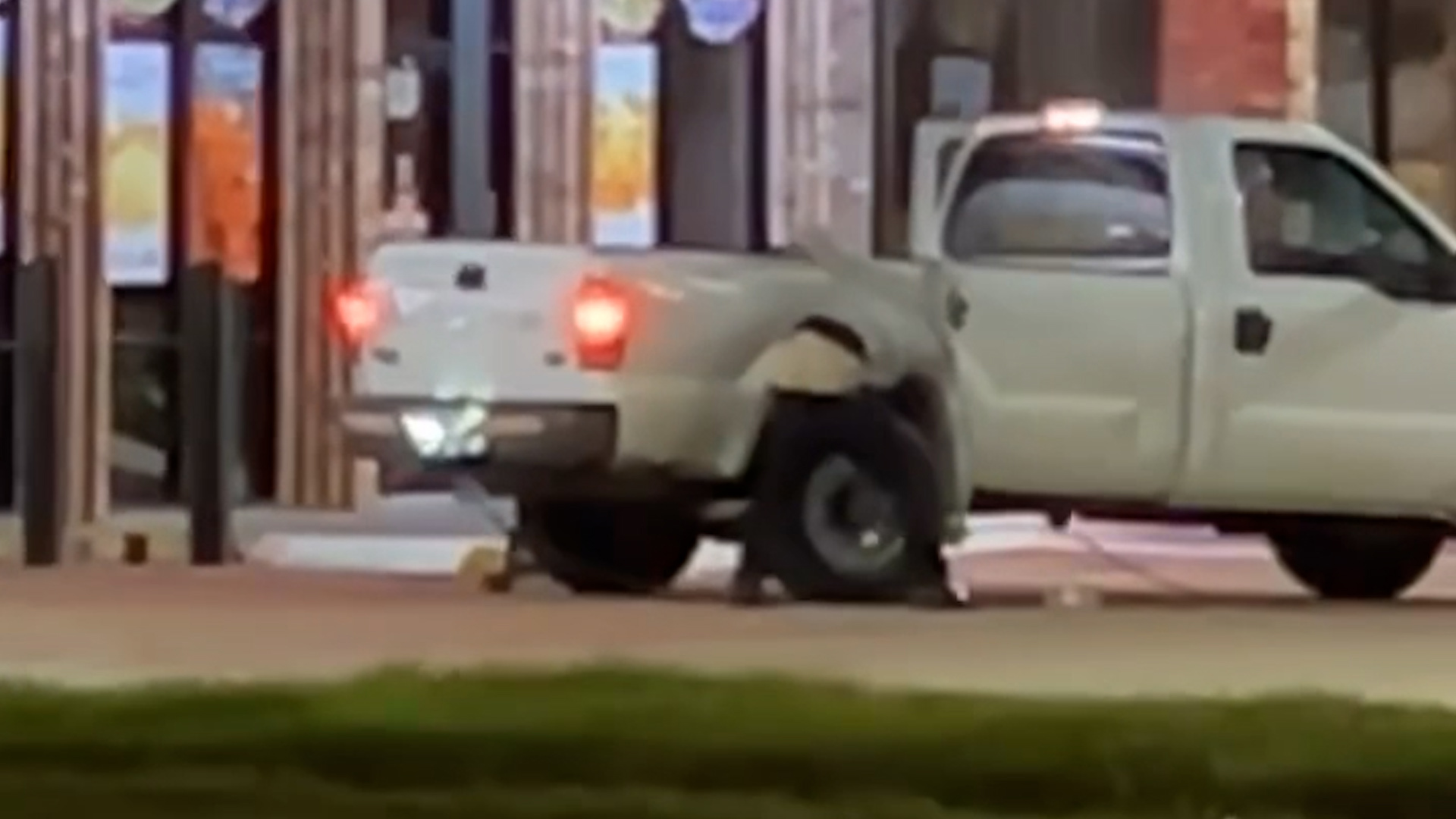 Arlington, TX police are searching for two people who used a stolen pickup truck to steal an ATM from 7-eleven.