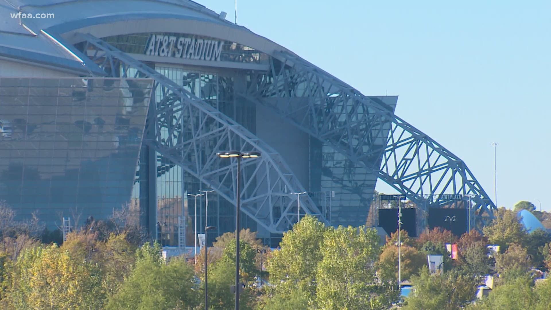 A Tarrant County spokesperson said 8 people who tested positive for COVID-19 said they had been at AT&T Stadium. More than 128,000 people have attended games there.