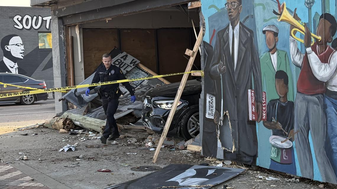 Malcolm X and MLK Boulevards: South Dallas community rallies to restore damaged mural after crash