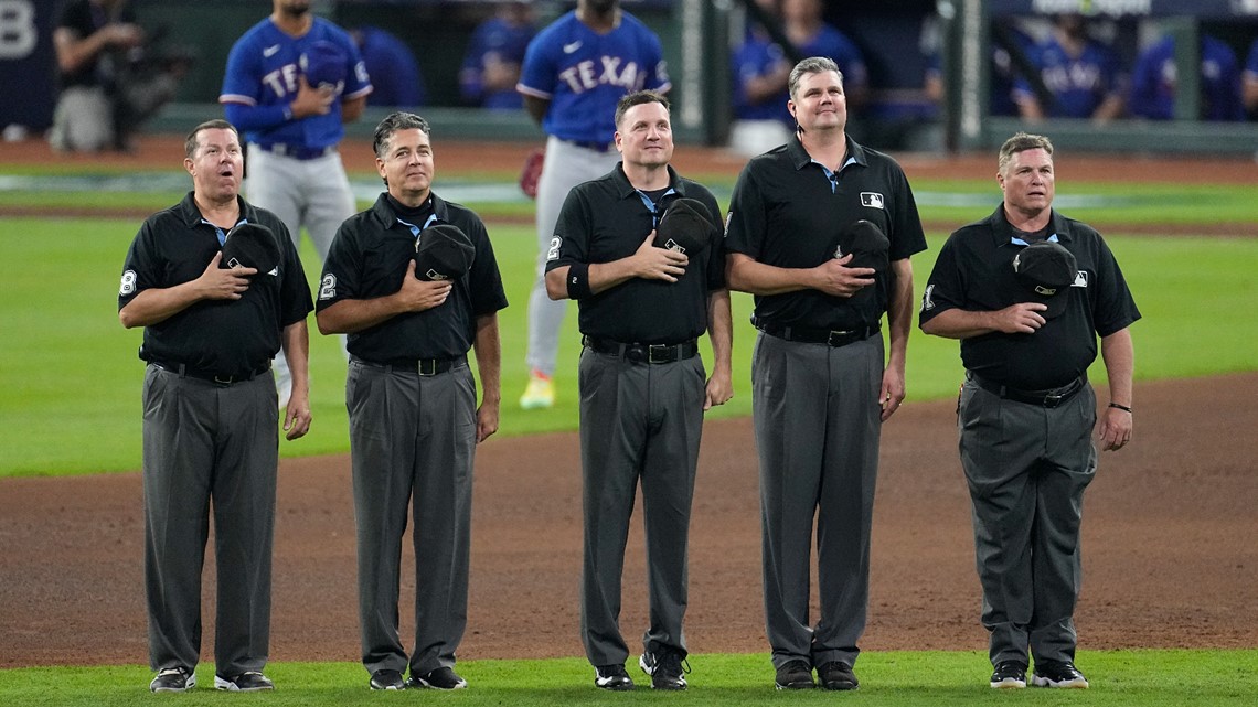 Rangers vs. Astros: First pitch, national anthem, play ball call