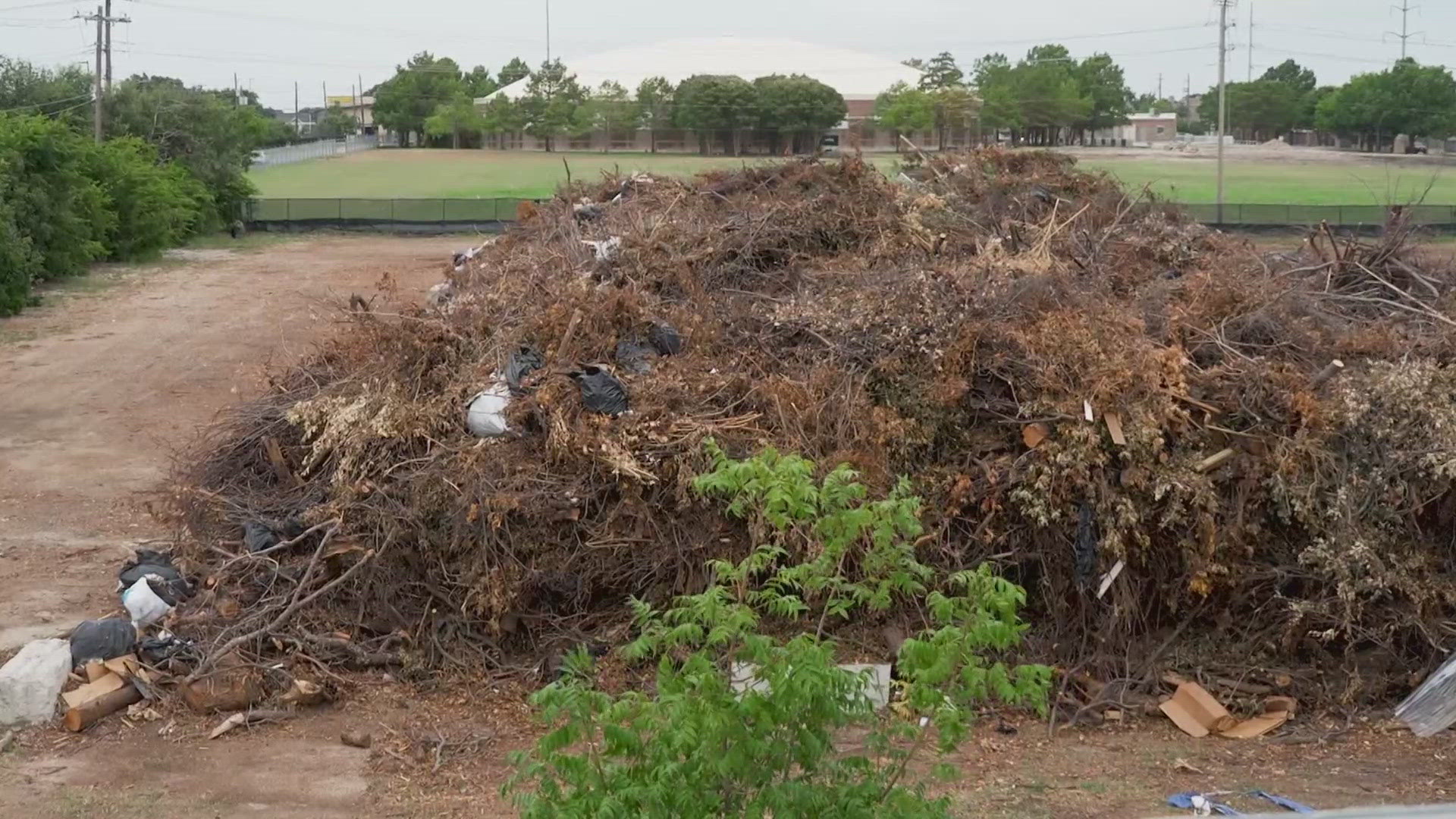 The school filed for a temporary restraining order after they said the cleanup work caused sawdust to clog air conditioning units.