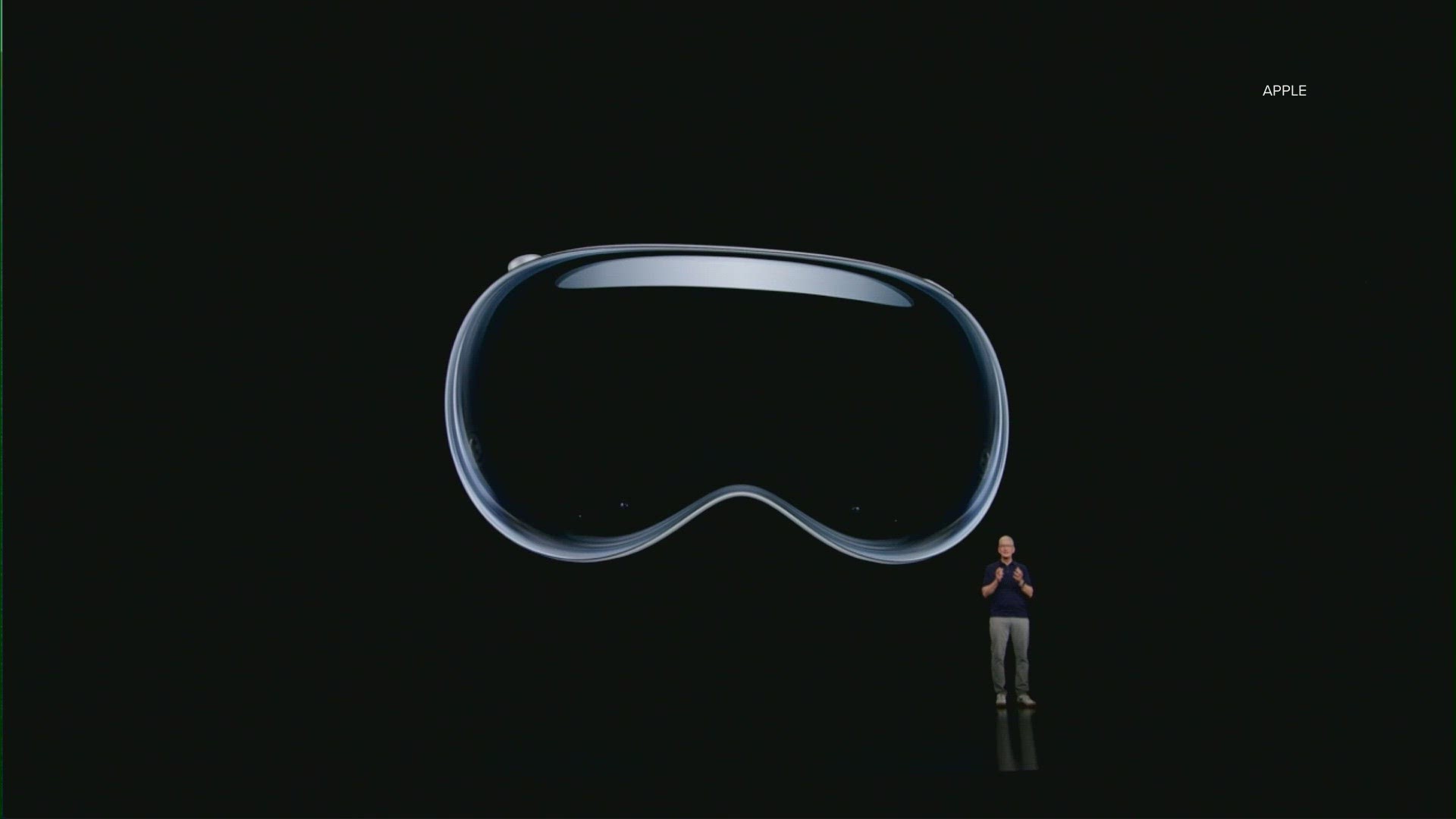 After years of speculation, Apple CEO Tim Cook hailed the arrival of the sleek goggles.