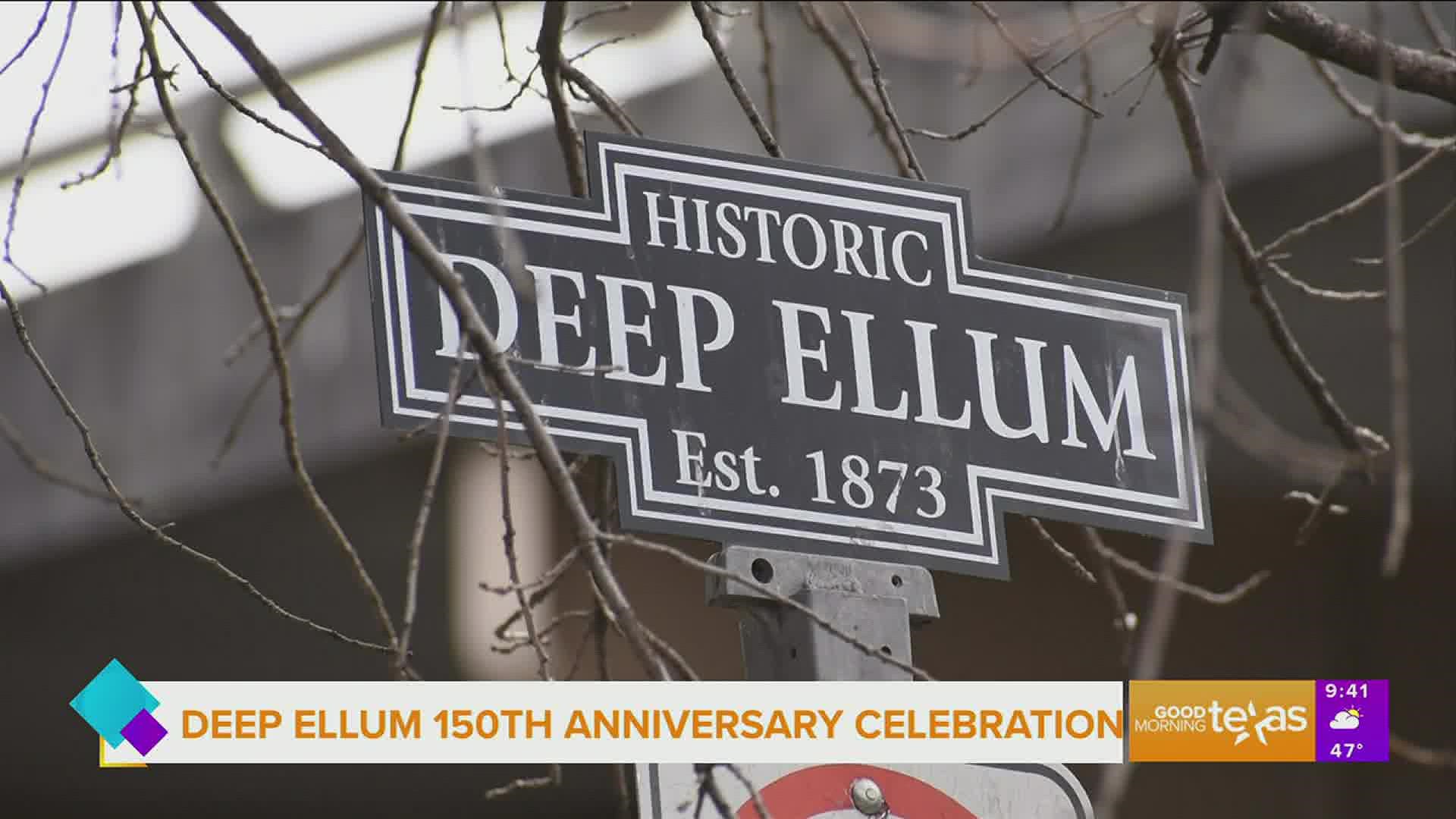 Deep Ellum Foundation's executive director shares details of a year long celebration marking the district's 150th anniversary