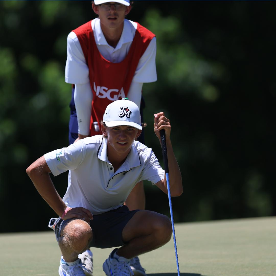 U.S. Junior Amateur golf results: Miles Russell battles for first-round ...