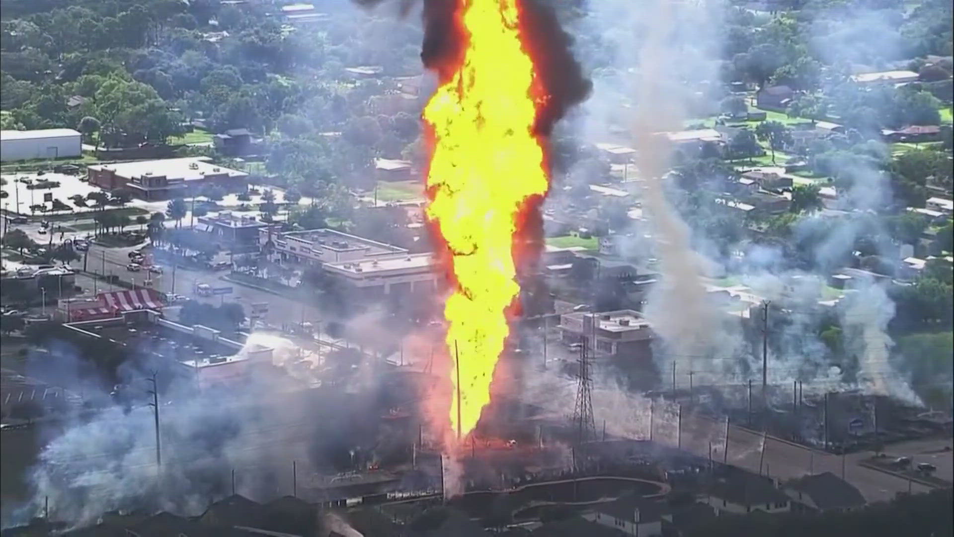 A North Texas company runs the natural gas pipeline outside of Houston that exploded Monday, spewing hot fire into the sky, melting surrounding homes.