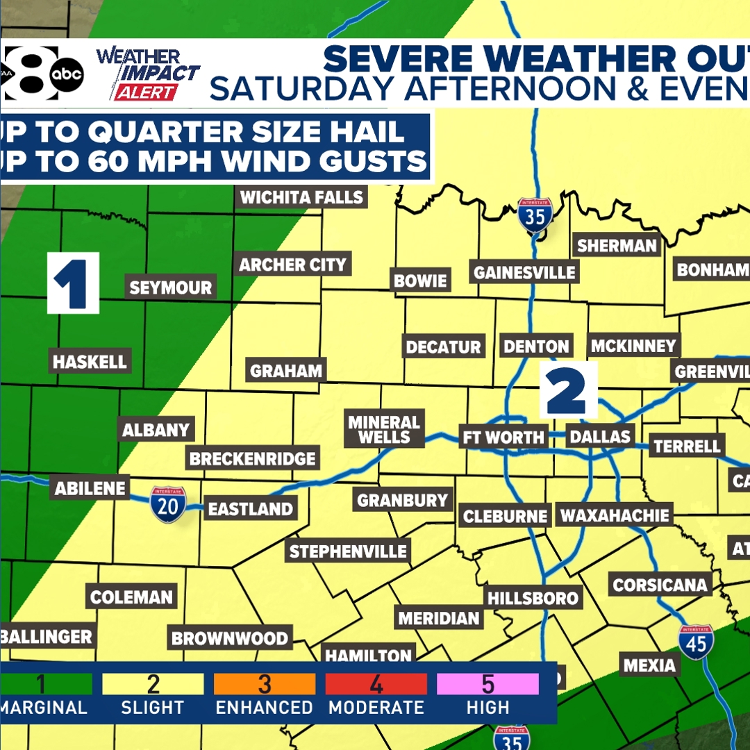 DFW Weather Alert Day | Saturday could bring severe storms to North ...
