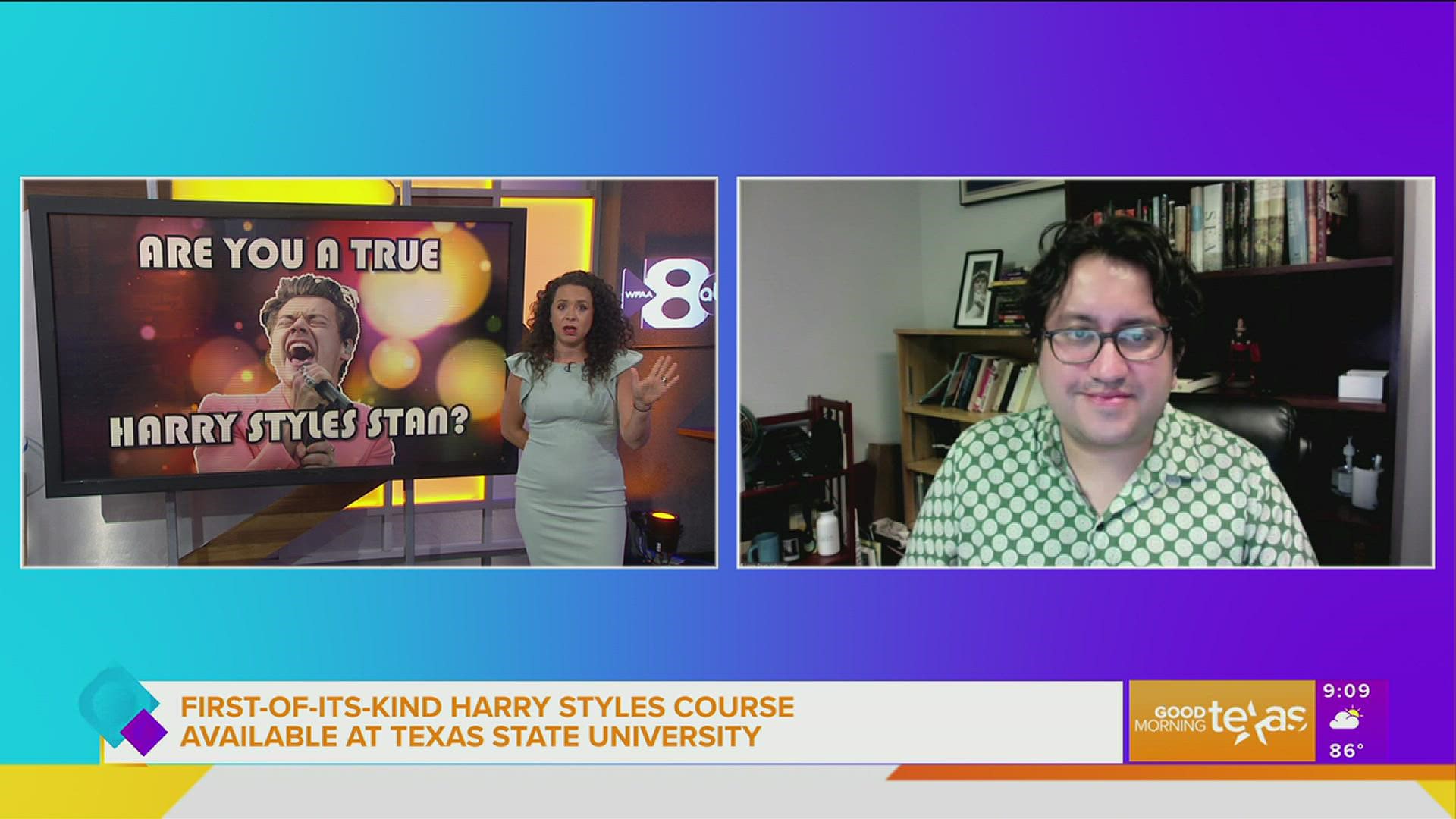 We chat with the Texas State University Professor about this first-of-its-kind Harry Styles course and even put him to the test.