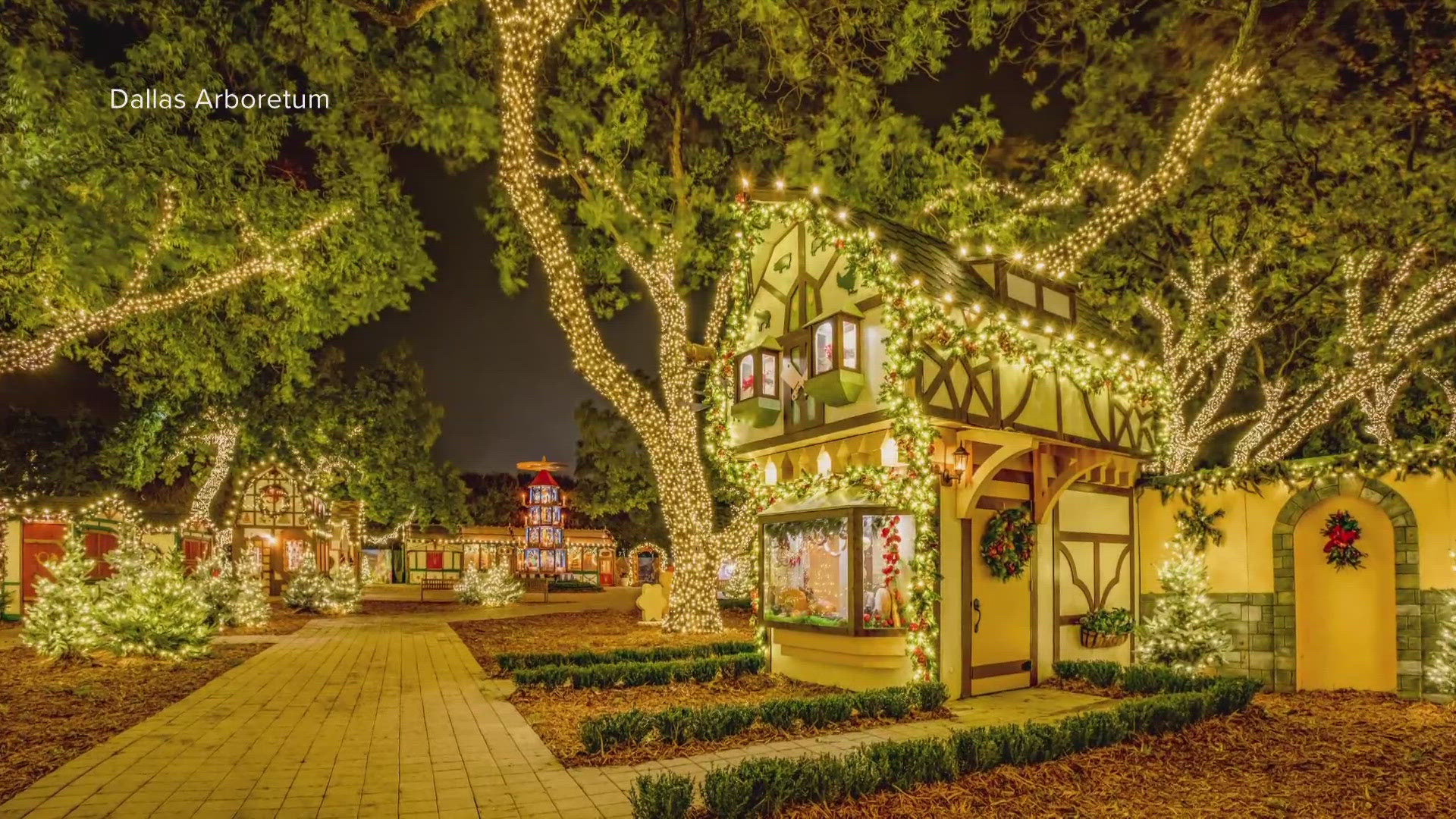 The Dallas Arboretum is celebrating the 12 Days of Christmas, the exhibit that started its Christmas festivities.