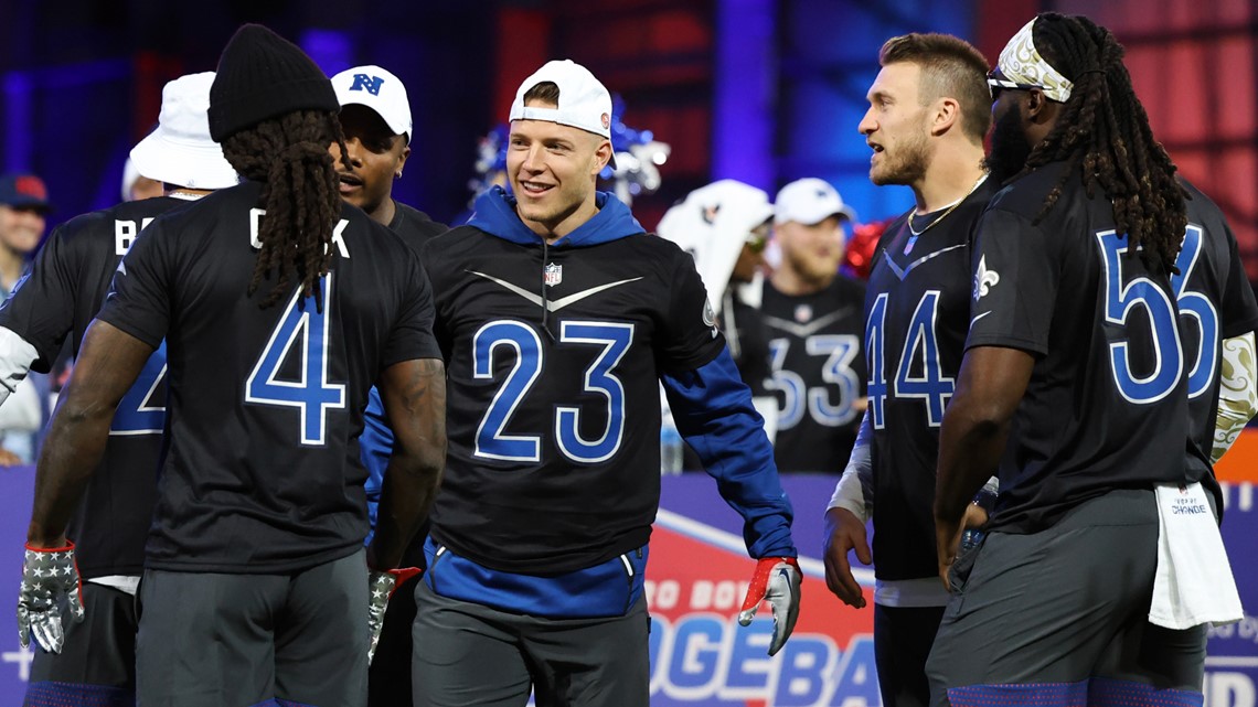 NFC quarterback Kirk Cousins (8) of the Minnesota Vikings competes in the  Precision Passing event during the Pro Bowl Games skills events, Thursday,  Feb. 2, 2023, in Henderson, Nev. (Gregory Payan/AP Images