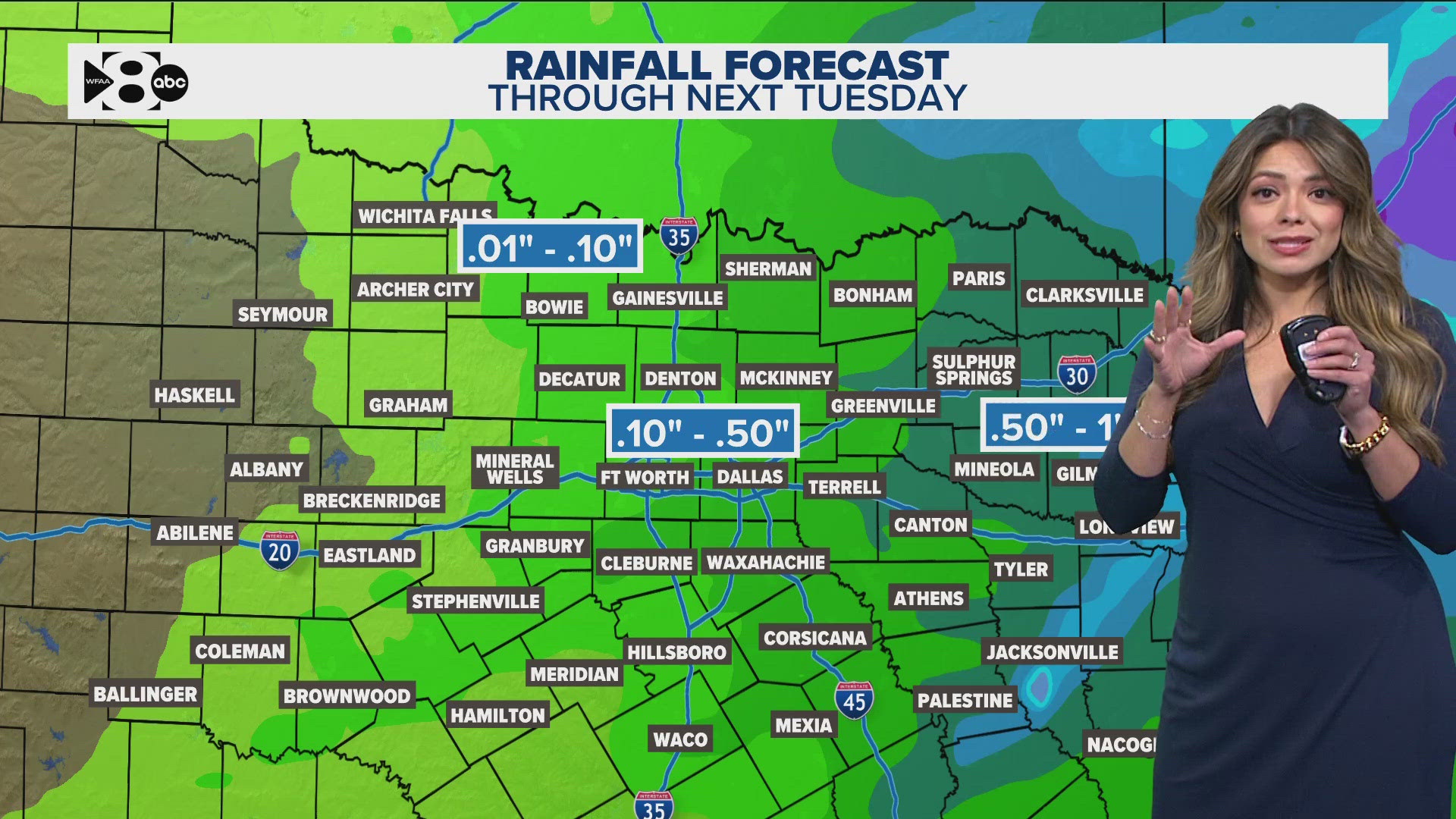 DFW Weather | Rain expected this weekend, early next week in 14 day ...