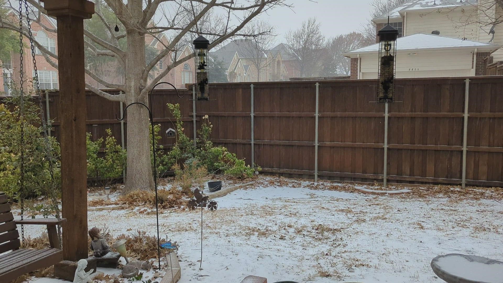 Video of how the sleet sounded and looked while it fell in our area.
Credit: Kathy Clark