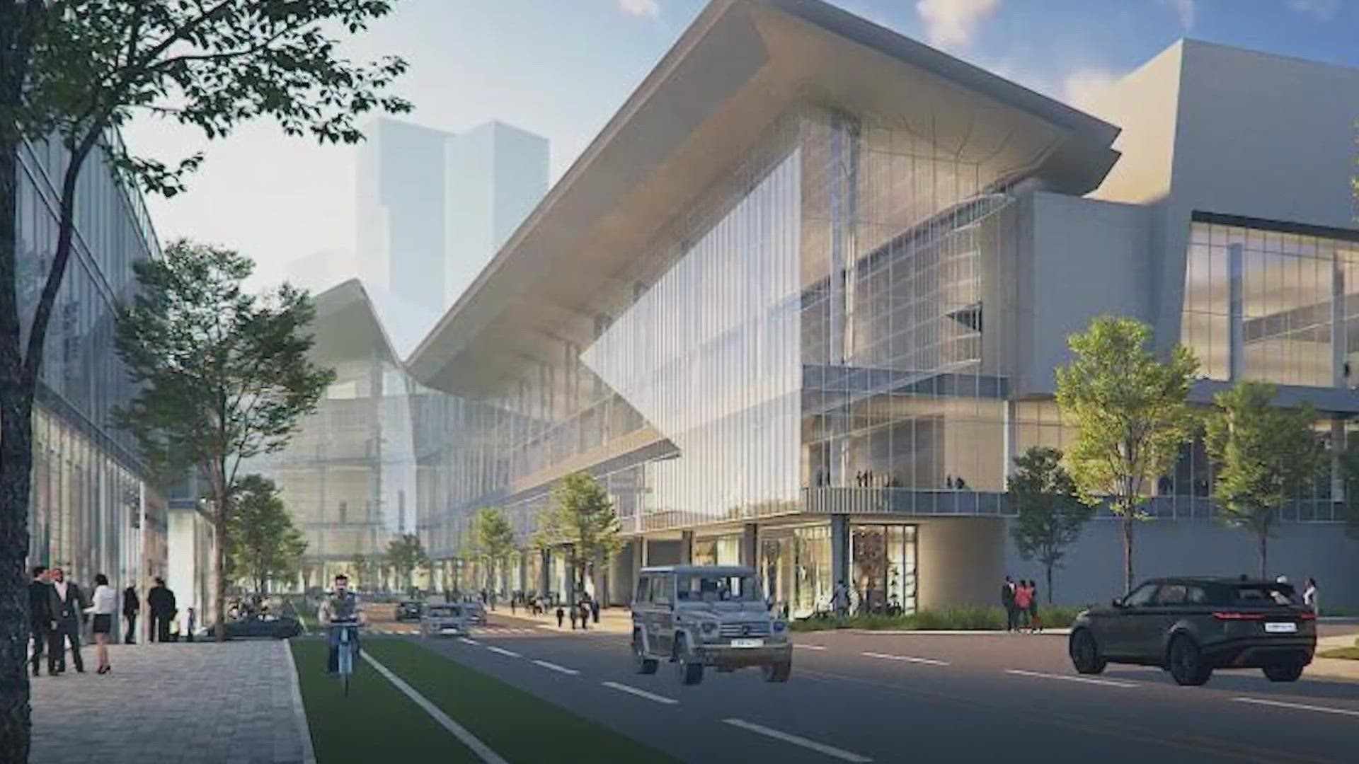 Dallas' new convention center is expected to be completed by 2028.