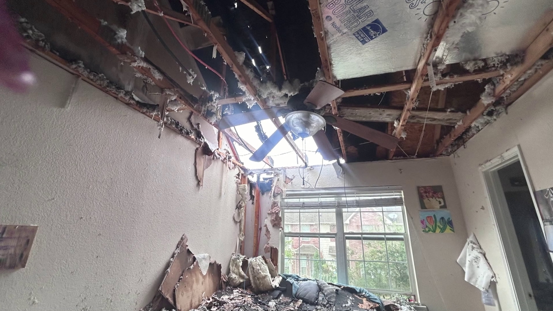 Lightning sparks multiple house fires across North Texas after Tuesday's storm