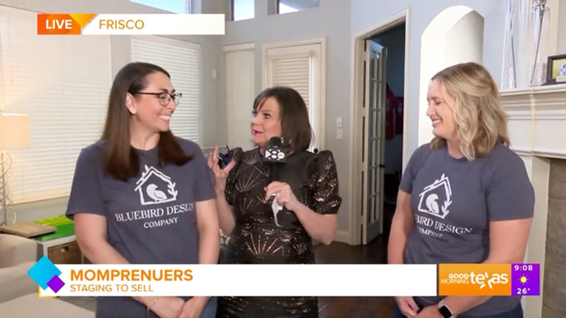 Paige gets some advice from Kristyn king and Vanessa Harrell with Bluebird Design Co. on how to stage your home and make the perfect first impression on buyers.