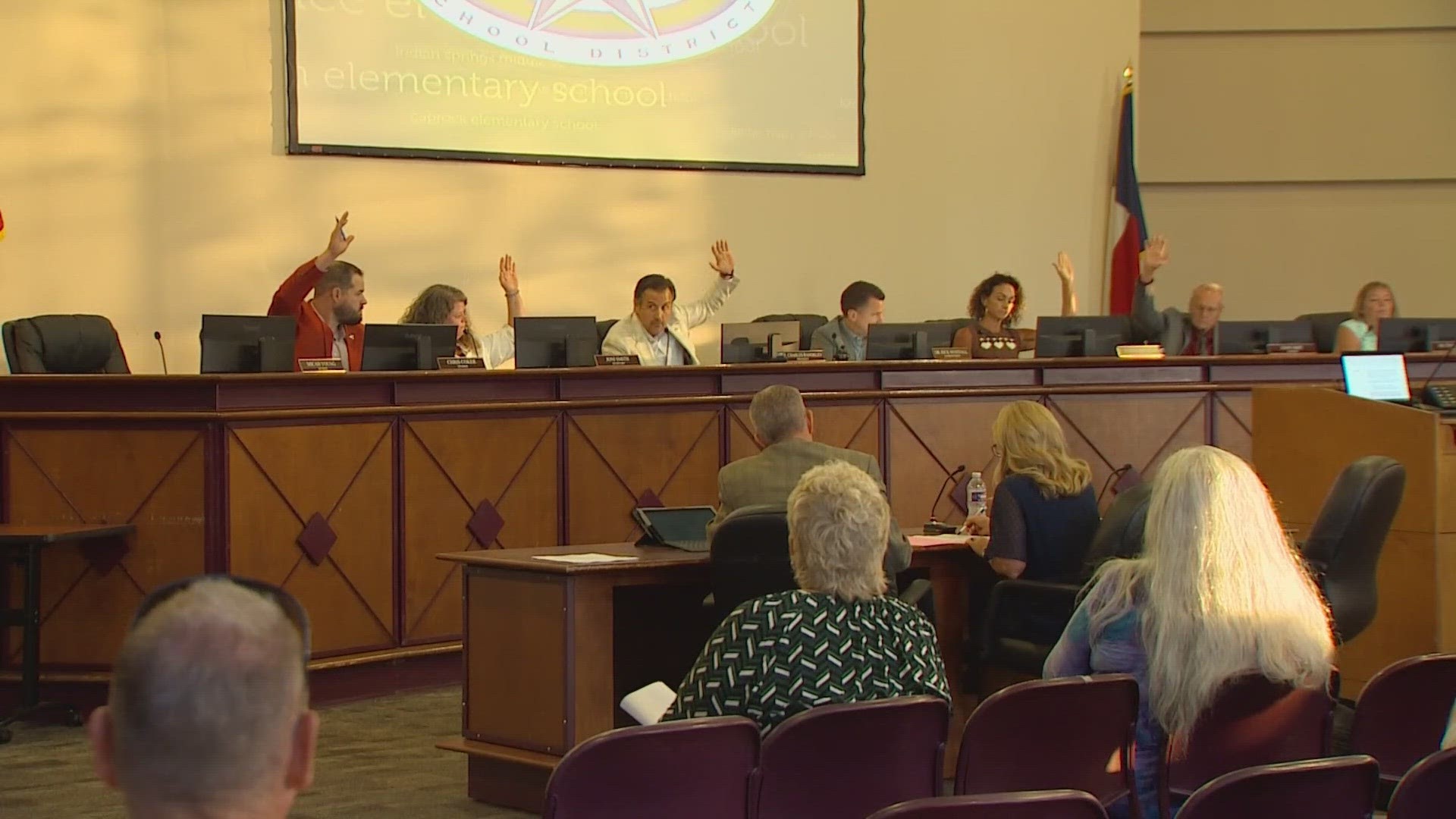 People for and against new gender-based policy changes packed the special Keller ISD school board meeting Wednesday night to voice their concerns.