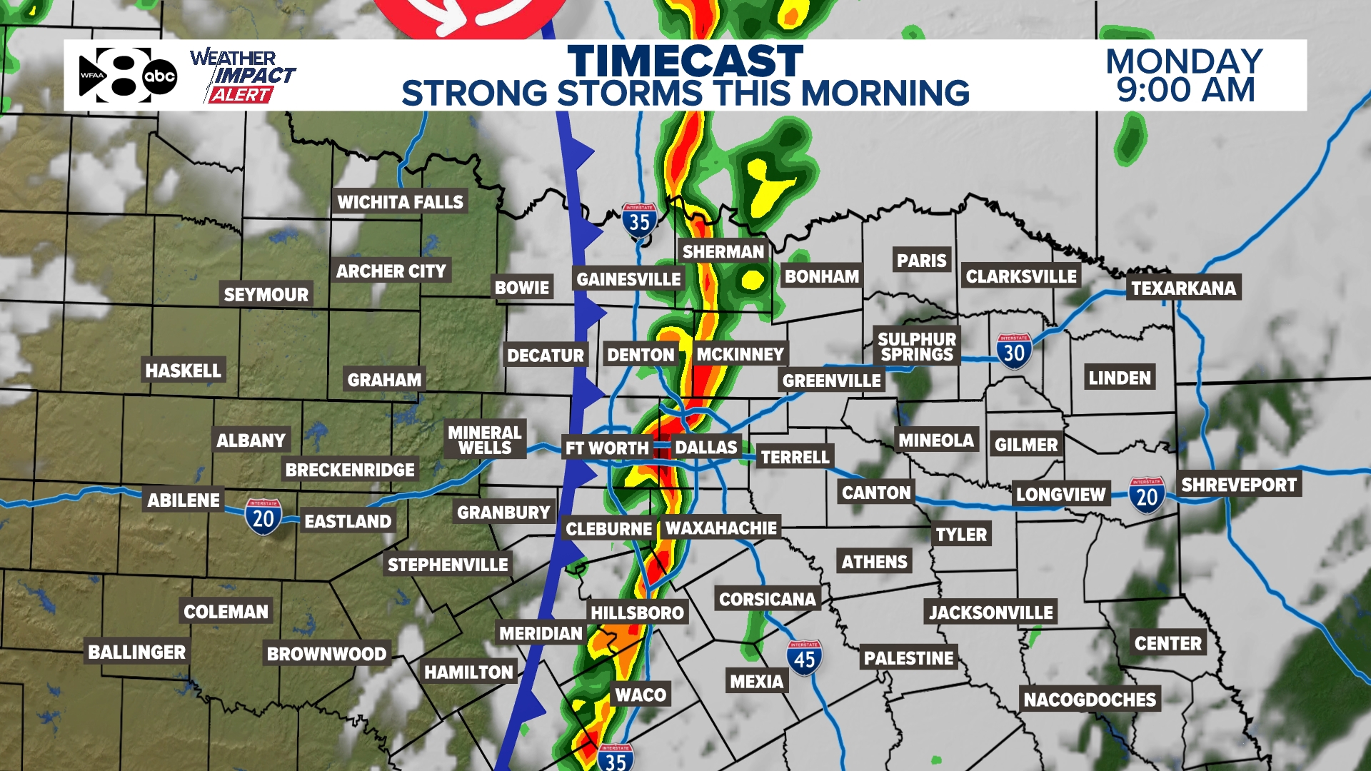 WEATHER ALERT DAY STORM TIMELINE