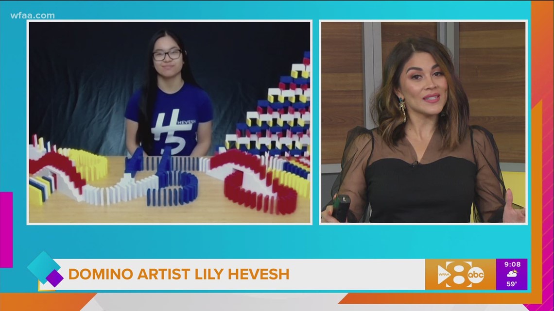 Lily Hevesh creates domino art