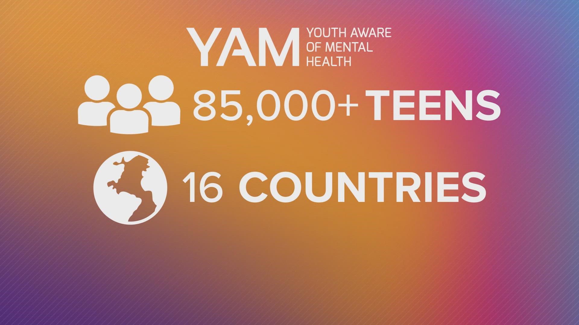 The school's Center for Depression Research launched their "YAM" program to help youths around the world.