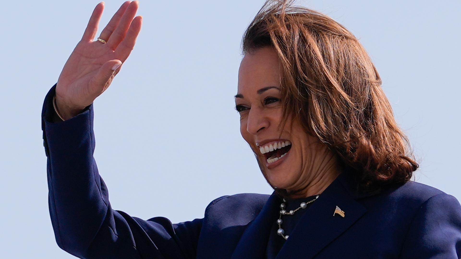 Vice President and presumptive Democratic presidential nominee Kamala Harris arrived in Houston, Texas, Wednesday afternoon.