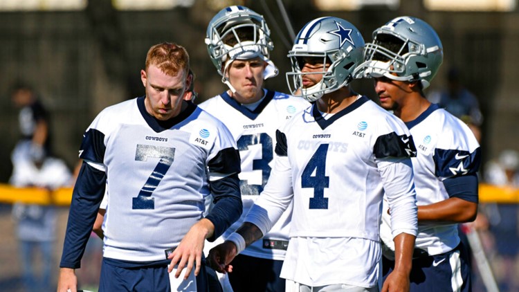 Cooper Rush took the Cowboys' first-team snaps in practice this