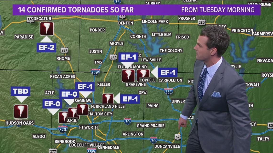 Texas tornadoes New data shows 14 confirmed