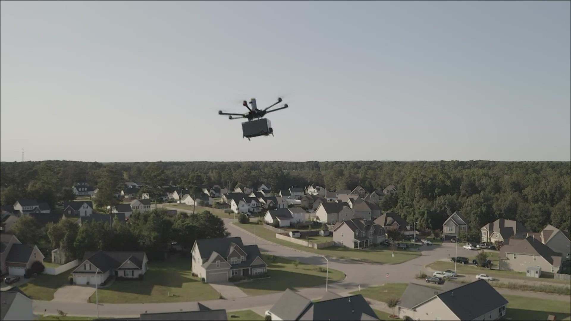 It's the first city in Texas to feature food drone delivery.
