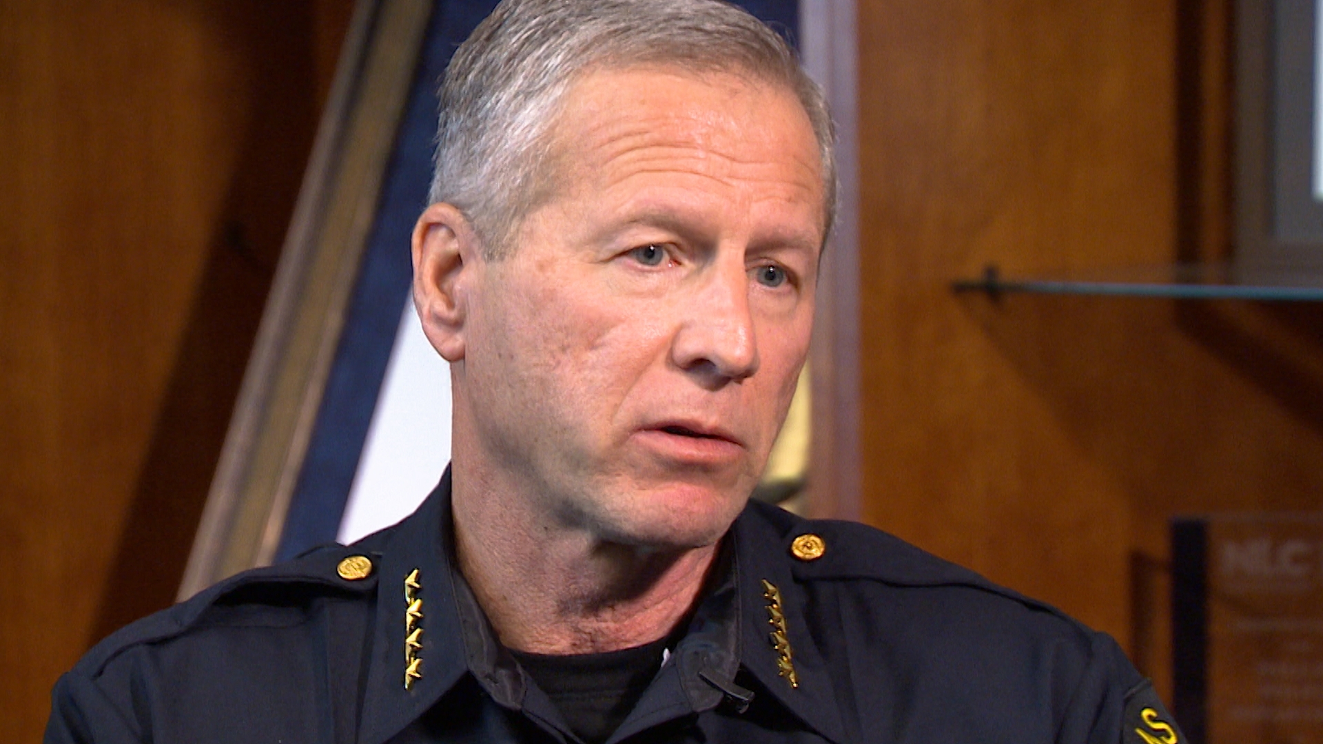 Dallas Interim Police Chief Michael Igo sat down with WFAA for an exclusive 1-on-1 interview on October 23, 2024.