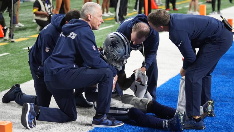 CeeDee Lamb goes out with concussion in third quarter against the Lions |  wfaa.com