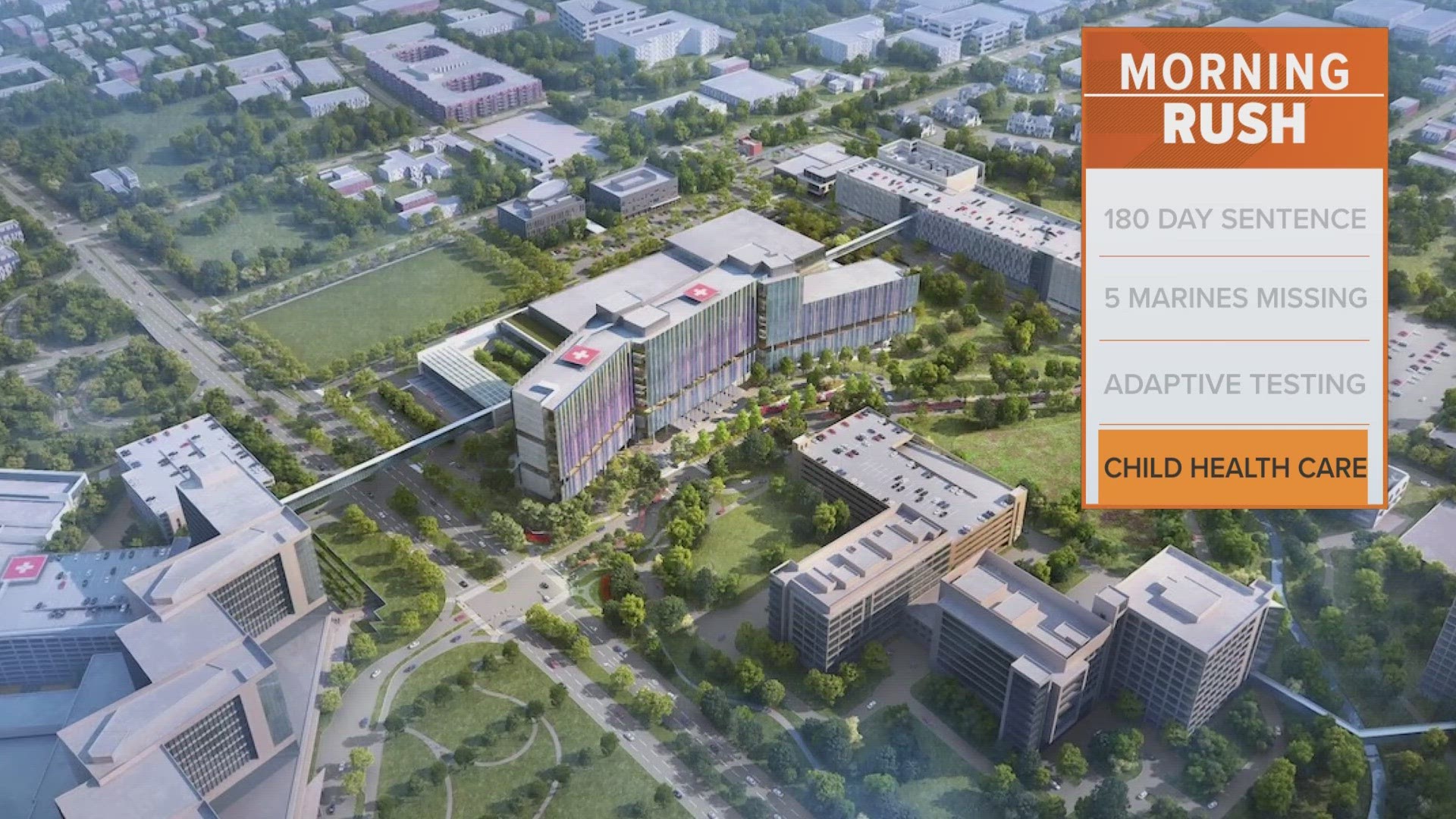 New campus will span 5 million square feet and have over 550 beds.