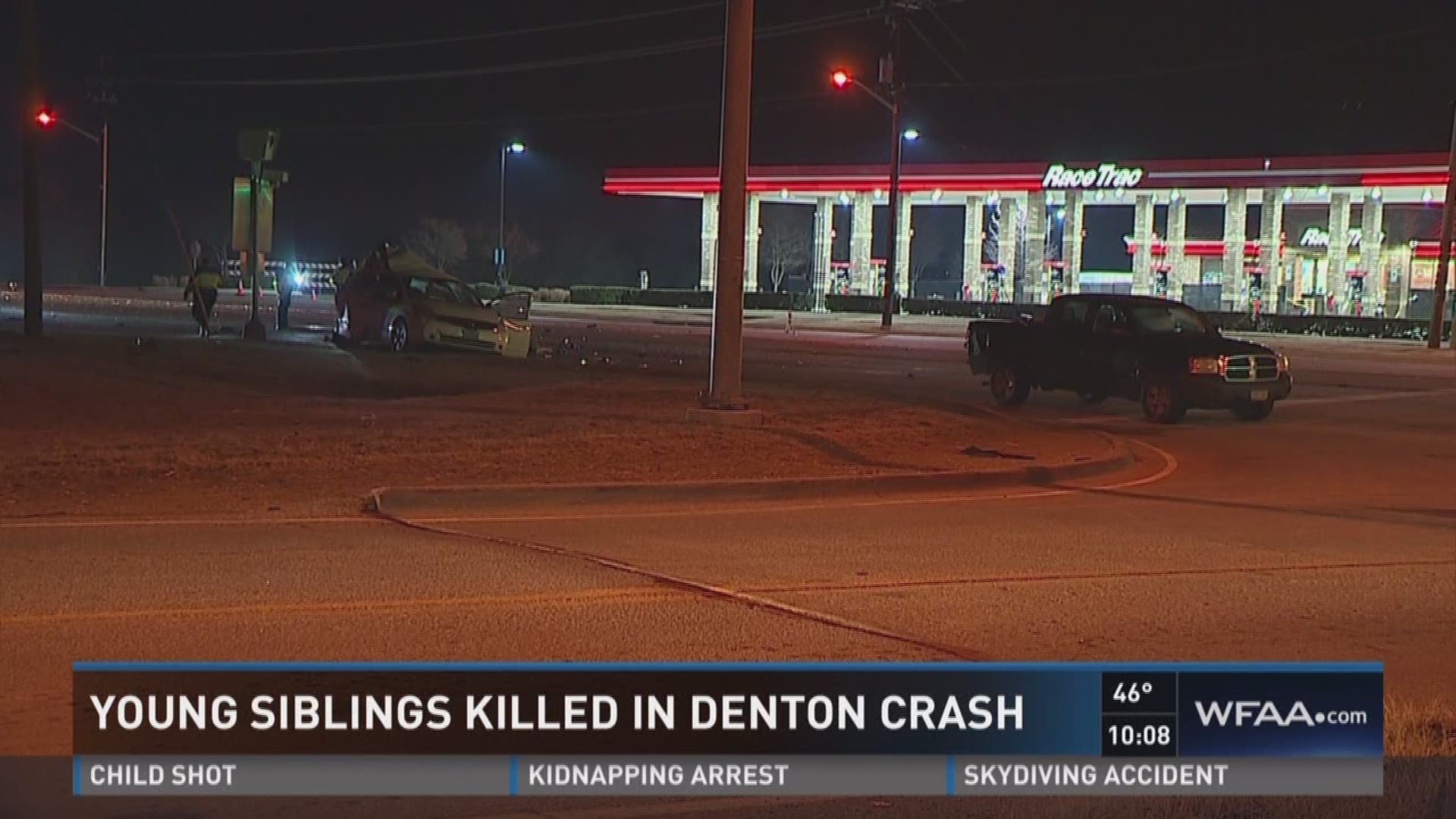 A brother and sister were killed in a crash in Denton Saturday night. Todd Unger reports.
