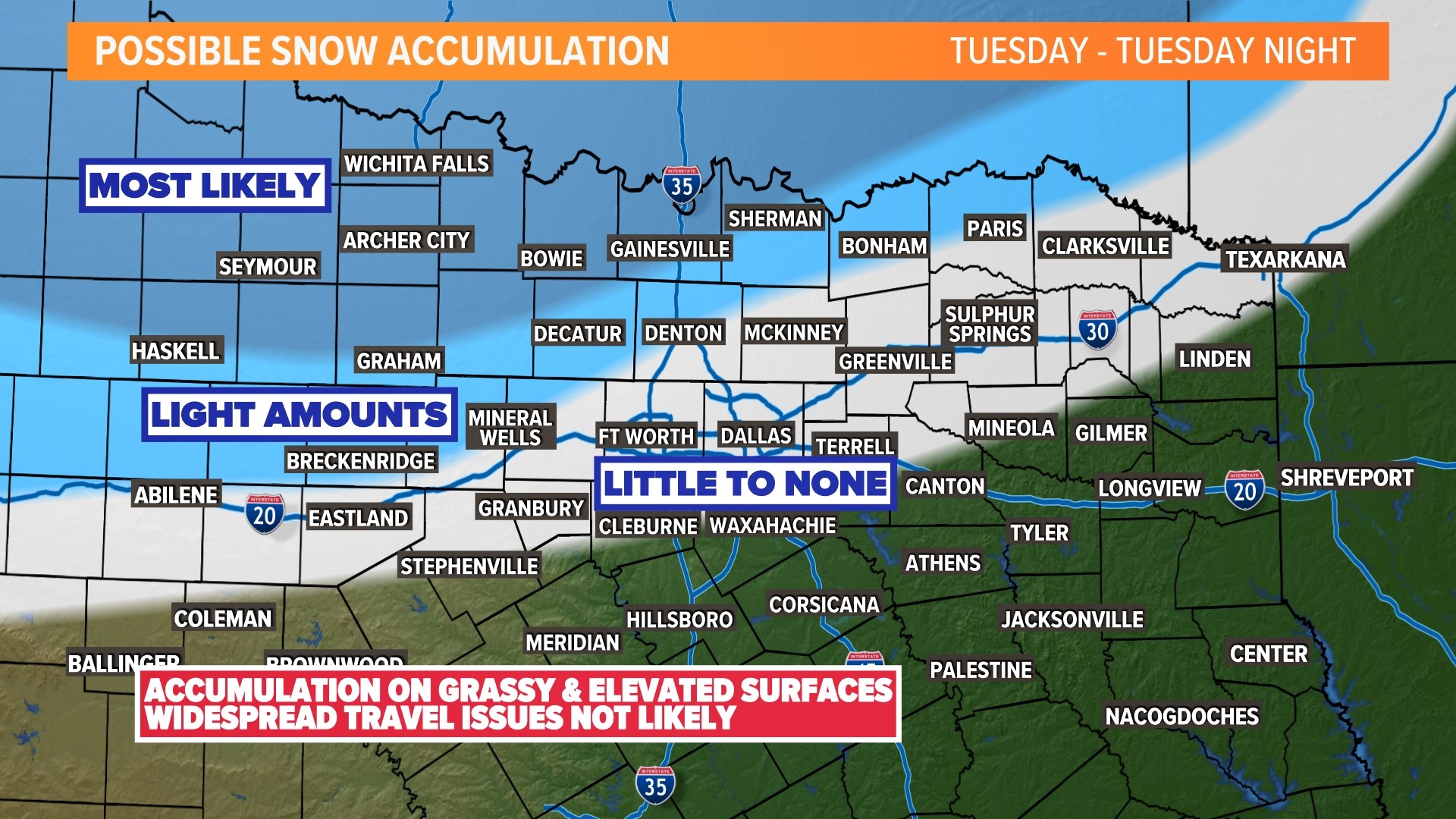 DFW snow forecast: Tracking North Texas weather | wfaa.com