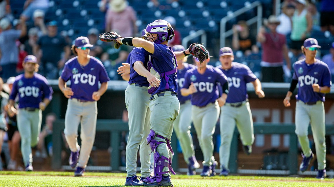 TCU ends Oral Roberts' surprising run at College World Series