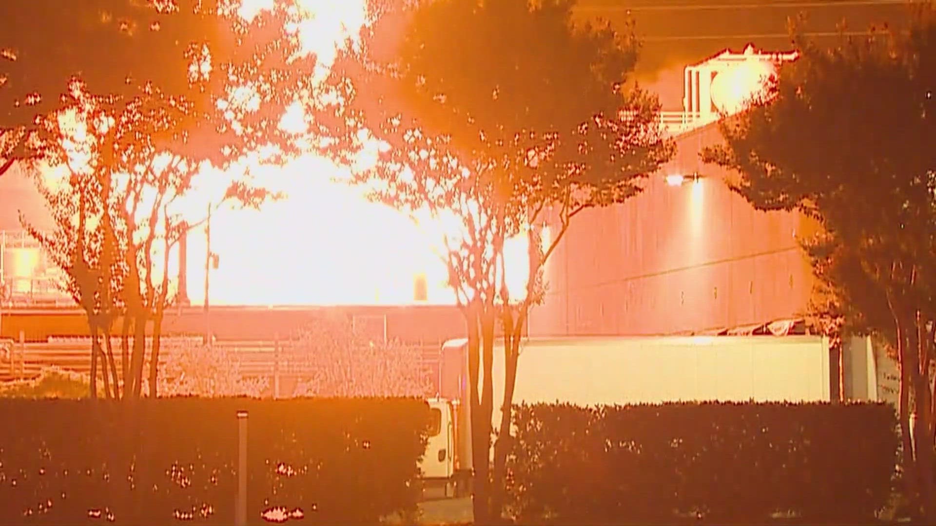 An explosion and fire at the Garland factory injured one employee and shut the facility down Monday morning, company officials said in a statement.