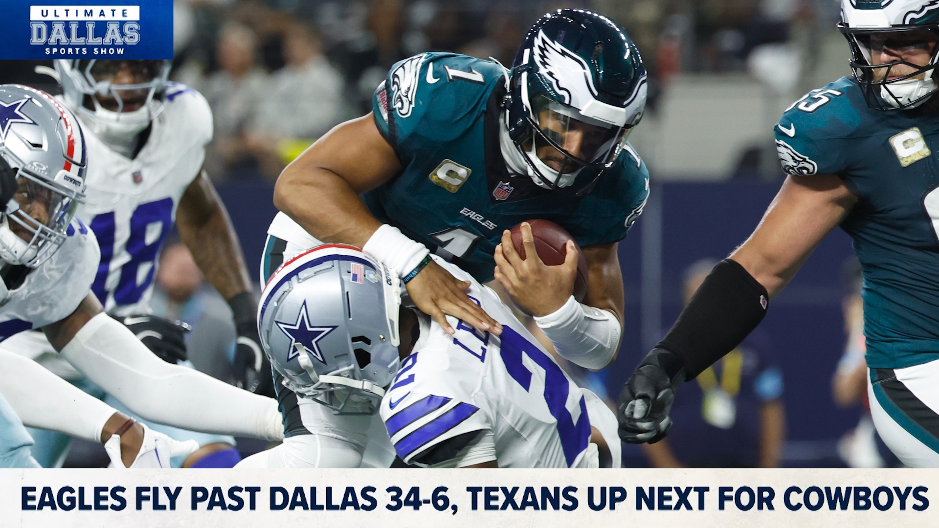 With Cooper Rush in at quarterback, the Cowboys fall to the Eagles at home 34-6. The Ultimate Dallas Sports Show breaks down where Dallas goes from here.